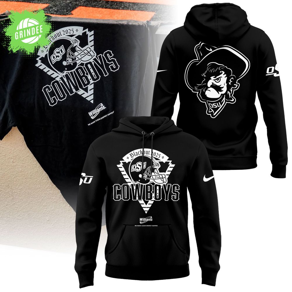 Oklahoma State Cowboys – Blackout 2025 Hoodie Oklahoma State Cowboys – Blackout 2025 Hoodie