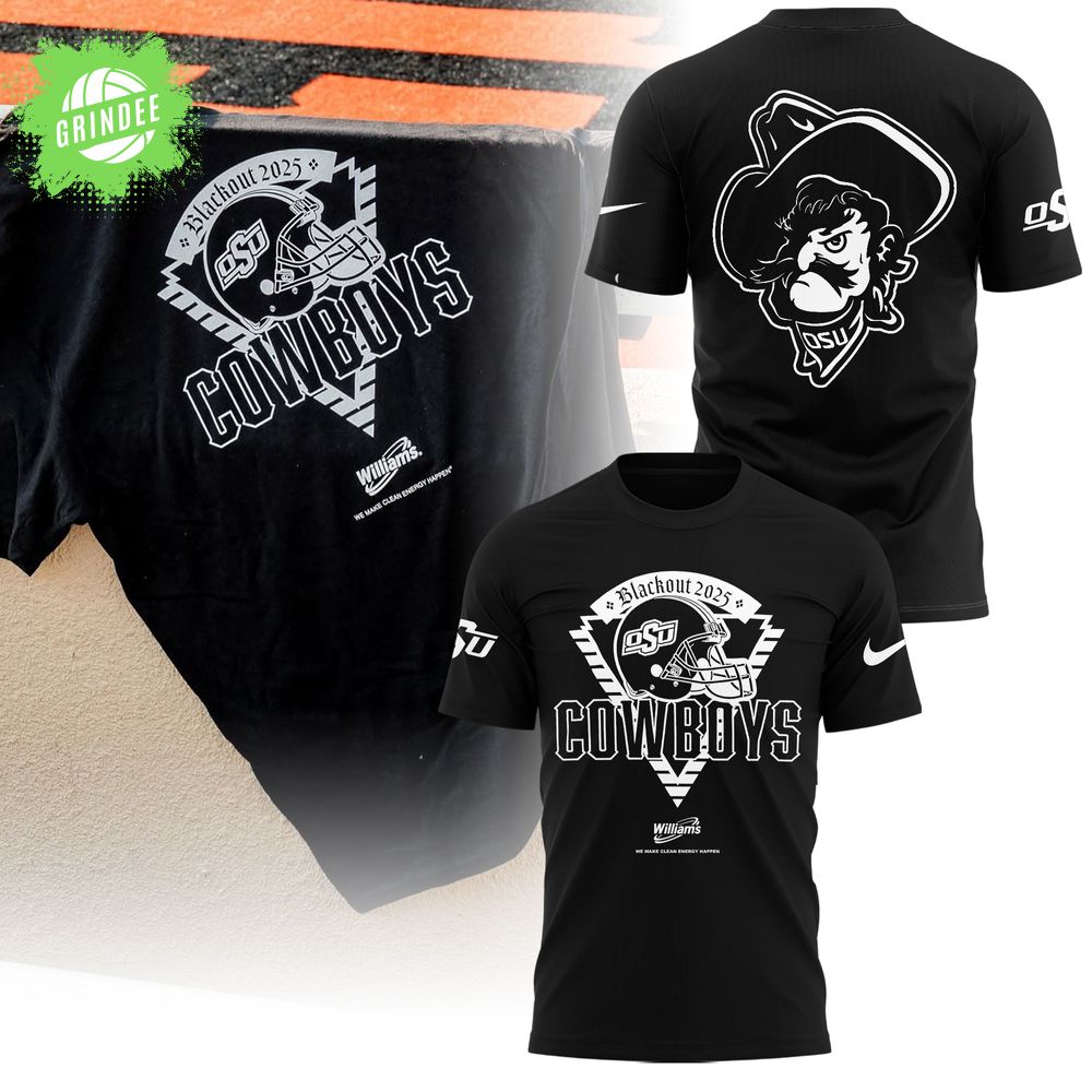 Oklahoma State Cowboys – Blackout 2025 Shirt Oklahoma State Cowboys – Blackout 2025 Shirt