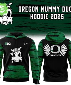 Oregon Ducks Mummy Mode White Hoodie