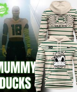 Oregon Ducks Mummy Mode White Hoodie 2025