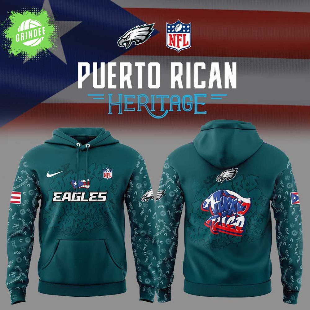P.Eagles Puerto Rican Heritage Combo Hoodie P.Eagles Puerto Rican Heritage Combo Hoodie