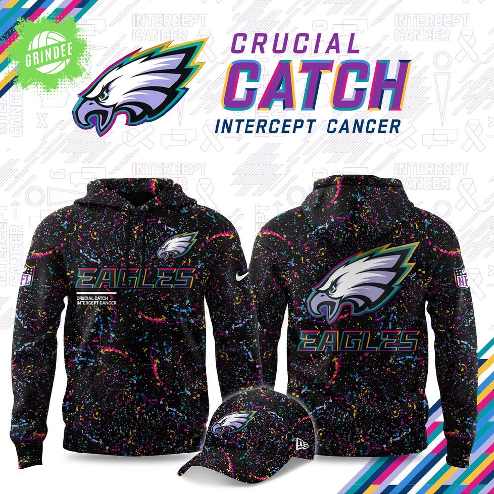 Philadelphia Eagles Crucial Catch 2025 Hoodie Philadelphia Eagles Crucial Catch 2025 Hoodie