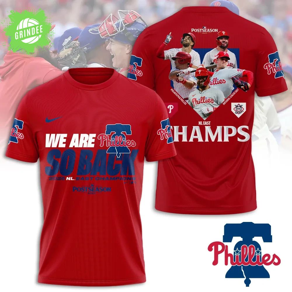 Philadelphia Phillies 2023 NL East Champs T-Shirt – MLB Postseason Baseball Fan Tee Philadelphia Phillies 2023 NL East Champs T-Shirt – MLB Postseason Baseball Fan Tee