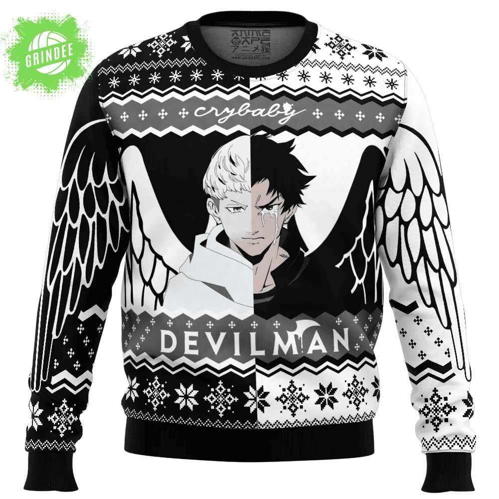 Rival Devilman Crybaby Ugly Christmas Sweaters Rival Devilman Crybaby Ugly Christmas Sweaters