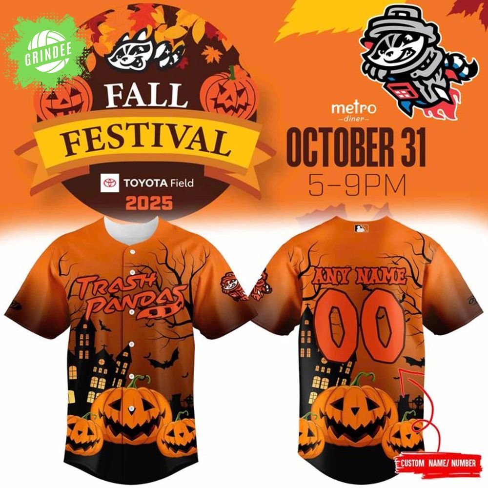 Rocket City Trash Panda 2025 Fall Festival Jerseys Rocket City Trash Panda 2025 Fall Festival Jerseys