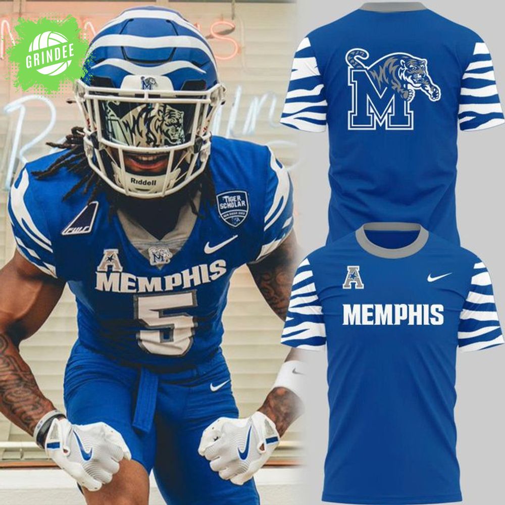 Royal Memphis Tigers Football Gameday T-Shirt - Special Edition Royal Memphis Tigers Football Gameday T-Shirt - Special Edition