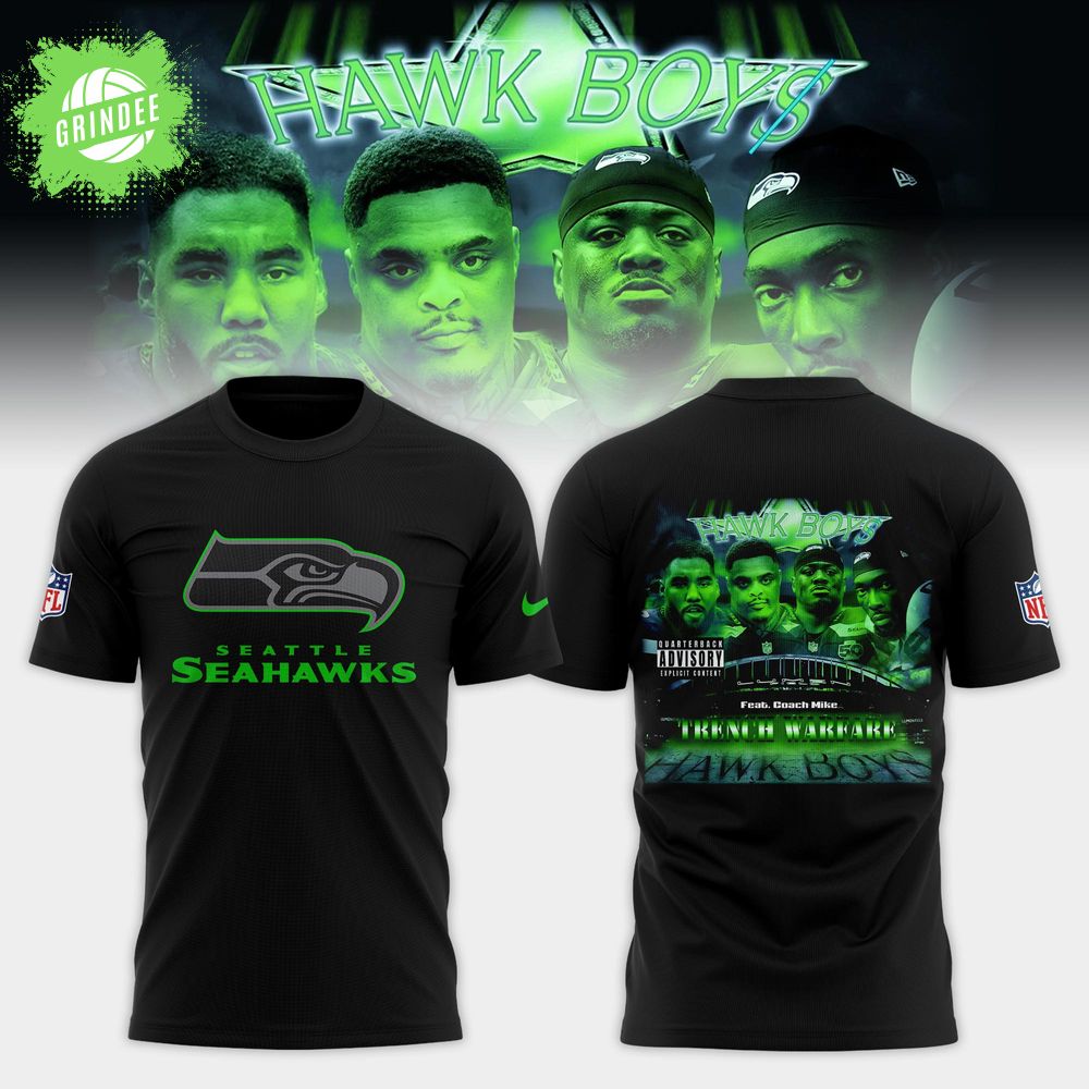Seattle Seahawks Hawk Boys Trench Warfare Limited Edition T-Shirt Seattle Seahawks Hawk Boys Trench Warfare Limited Edition T-Shirt