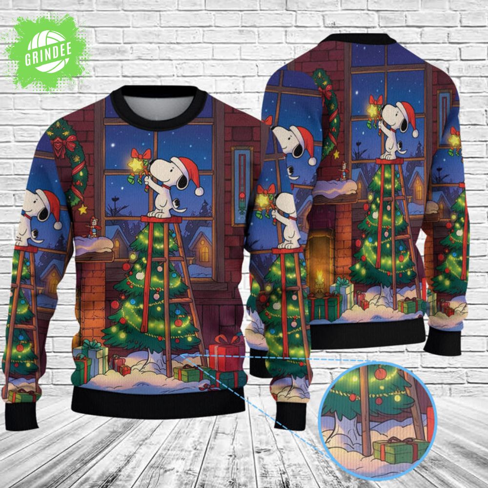Snoopy Christmas Knitted Sweater Snoopy Christmas Knitted Sweater