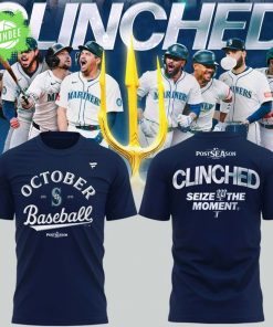 Special October Baseball Post Season 2025 Seattle Mariners T-Shirt