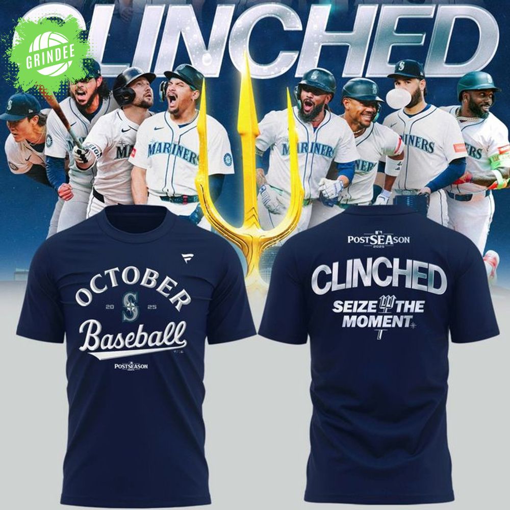 Special October Baseball Post Season 2025 Seattle Mariners T-Shirt Special October Baseball Post Season 2025 Seattle Mariners T-Shirt