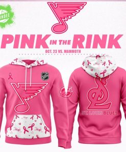 St. Louis Blues 2025 Pink in the Rink Night Hoodie