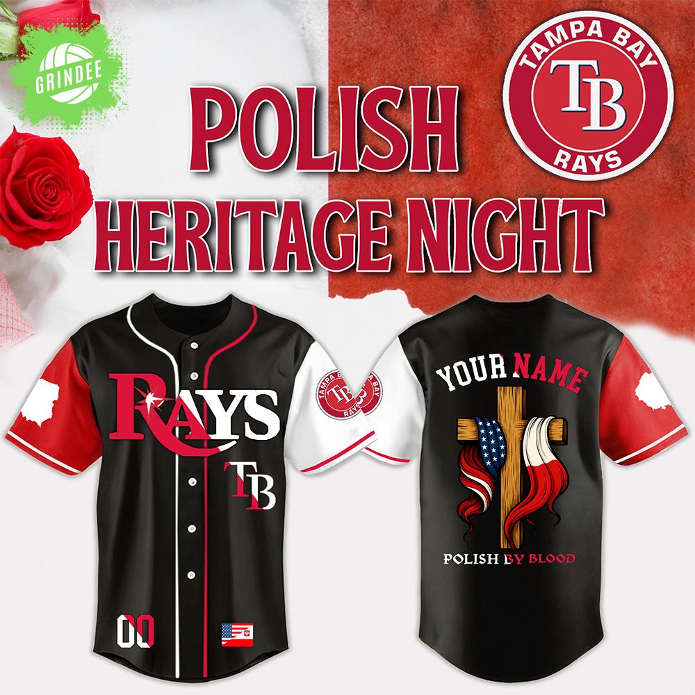 Tampa Bay Rays x Polish American Heritage Night 2025 Special-3D Baseball Jersey Tampa Bay Rays x Polish American Heritage Night 2025 Special-3D Baseball Jersey