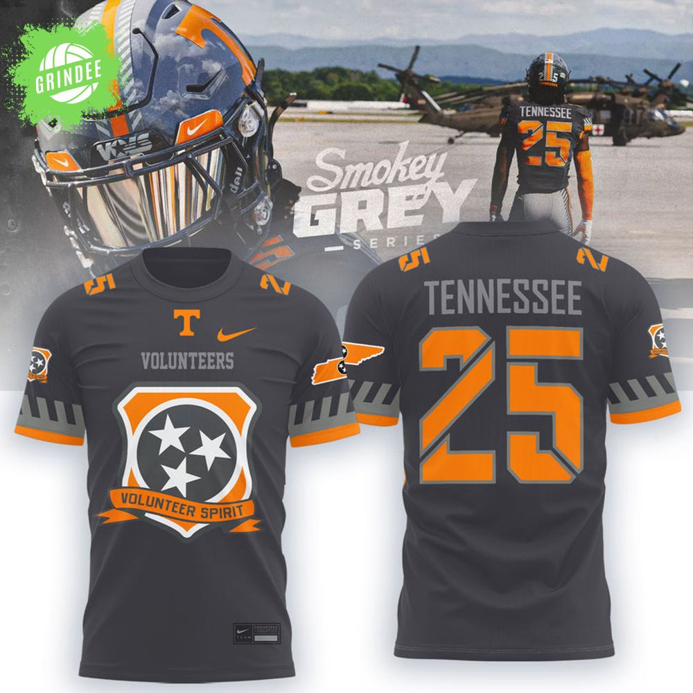 Tennessee Football Smokey Grey Series Uniform 2025 Shirt Tennessee Football Smokey Grey Series Uniform 2025 Shirt