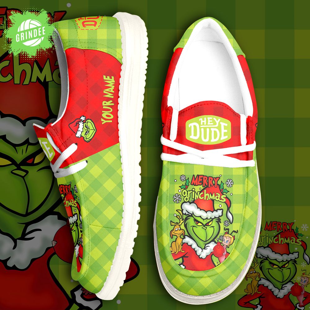 The Grinch Personalized Hey Dude Shoes For Men And Women The Grinch Personalized Hey Dude Shoes For Men And Women