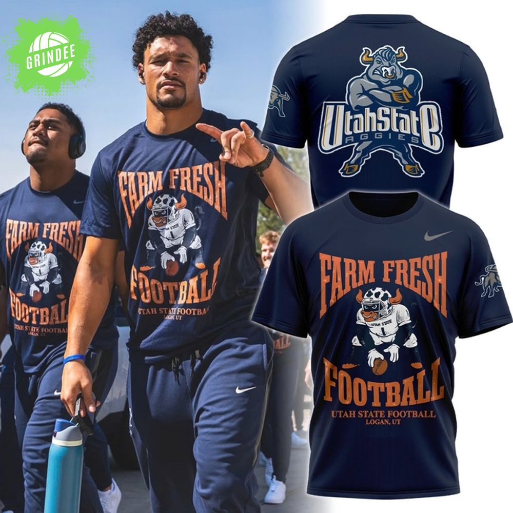 Utah State Football "Farm Fresh" New T-shirt 2025 Utah State Football "Farm Fresh" New T-shirt 2025