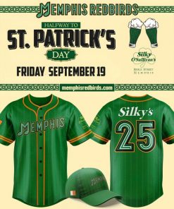 Limited Edition Memphis Redbirds ST.Patrick’s Day Jersey 2025