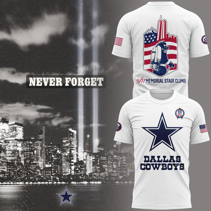 Dallas Cowboys tshirt honoring the first responders from the 9/11 event. Dallas Cowboys tshirt honoring the first responders from the 9/11 event.