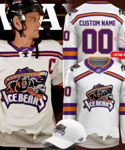 Limited Edition Knoxville Ice Bear Hockey Jersey 2025-2026 (White)