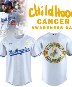 Los Angeles Dodgers Child Hood Cancer awareness Jersey