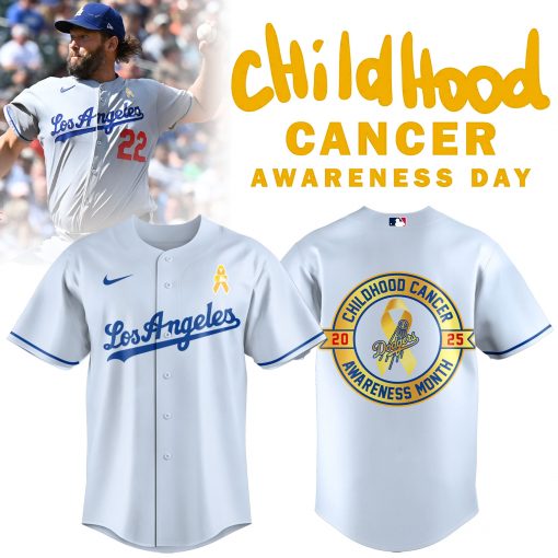 Los Angeles Dodgers Child Hood Cancer awareness Jersey
