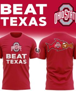 Ohio State Football Beat Texas T-shirt – Red