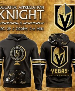 Vegas Golden Knights 2025 Educator Appreciation Night Hoodie