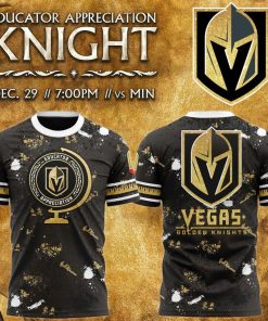 Vegas Golden Knights 2025 Educator Appreciation Night T-shirt
