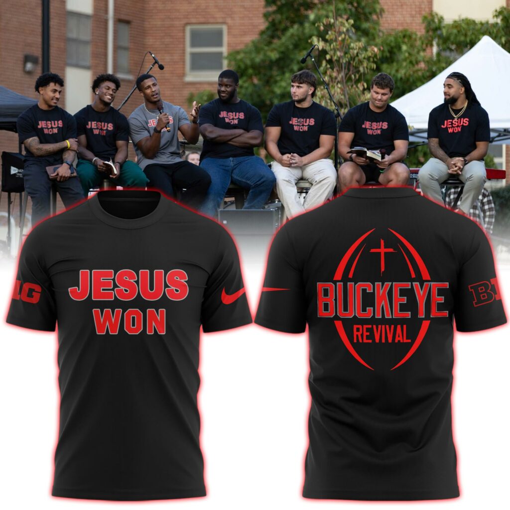Ohio State “JESUS WON” Revival Limited Edition Tee Ohio State “JESUS WON” Revival Limited Edition Tee