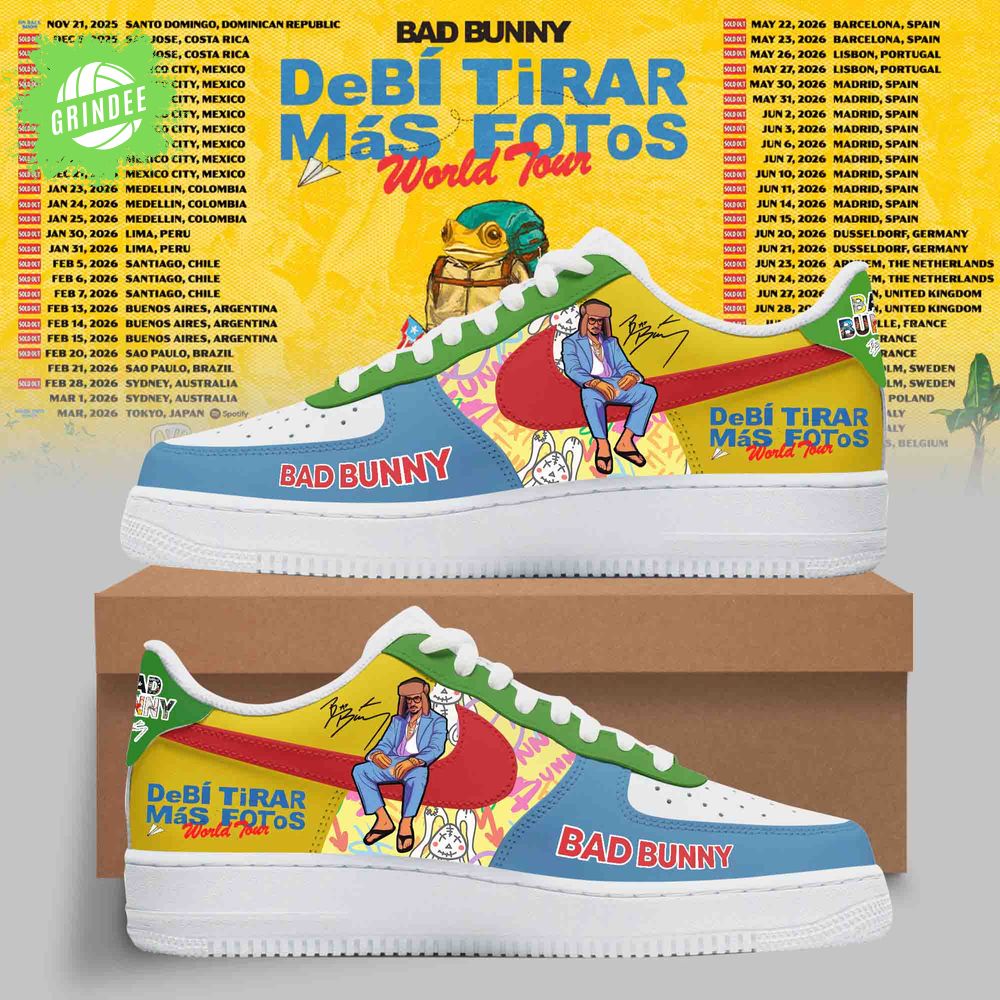 Bad Bunny – Debí Tirar Más Fotos World Tour AF1 Shoes Bad Bunny – Debí Tirar Más Fotos World Tour AF1 Shoes