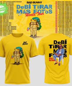 Bad Bunny – Debí Tirar Más Fotos World Tour Yellow Tee