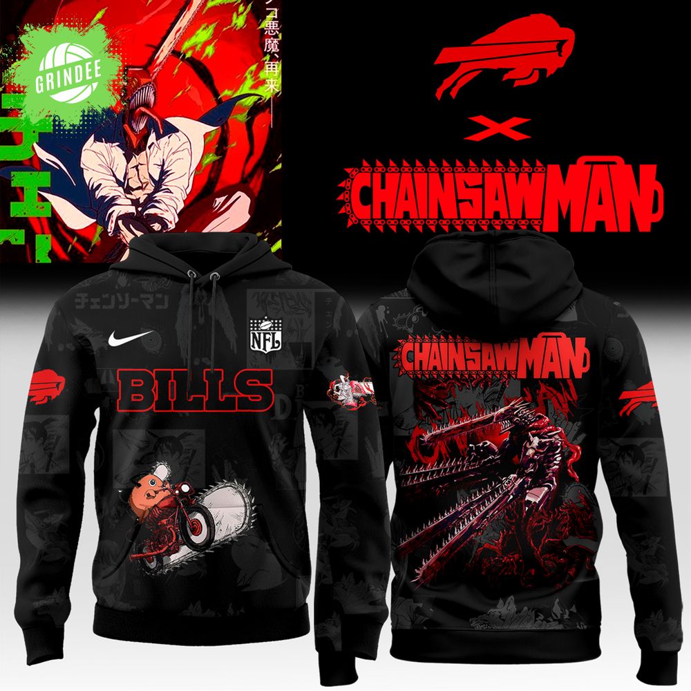 Bills x Chainsaw Man Hoodie Bills x Chainsaw Man Hoodie