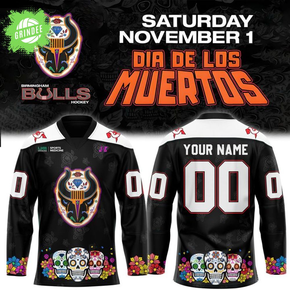 Birmingham Bulls '' Dia de los Muertos '' Special Jersey 2025 Birmingham Bulls '' Dia de los Muertos '' Special Jersey 2025