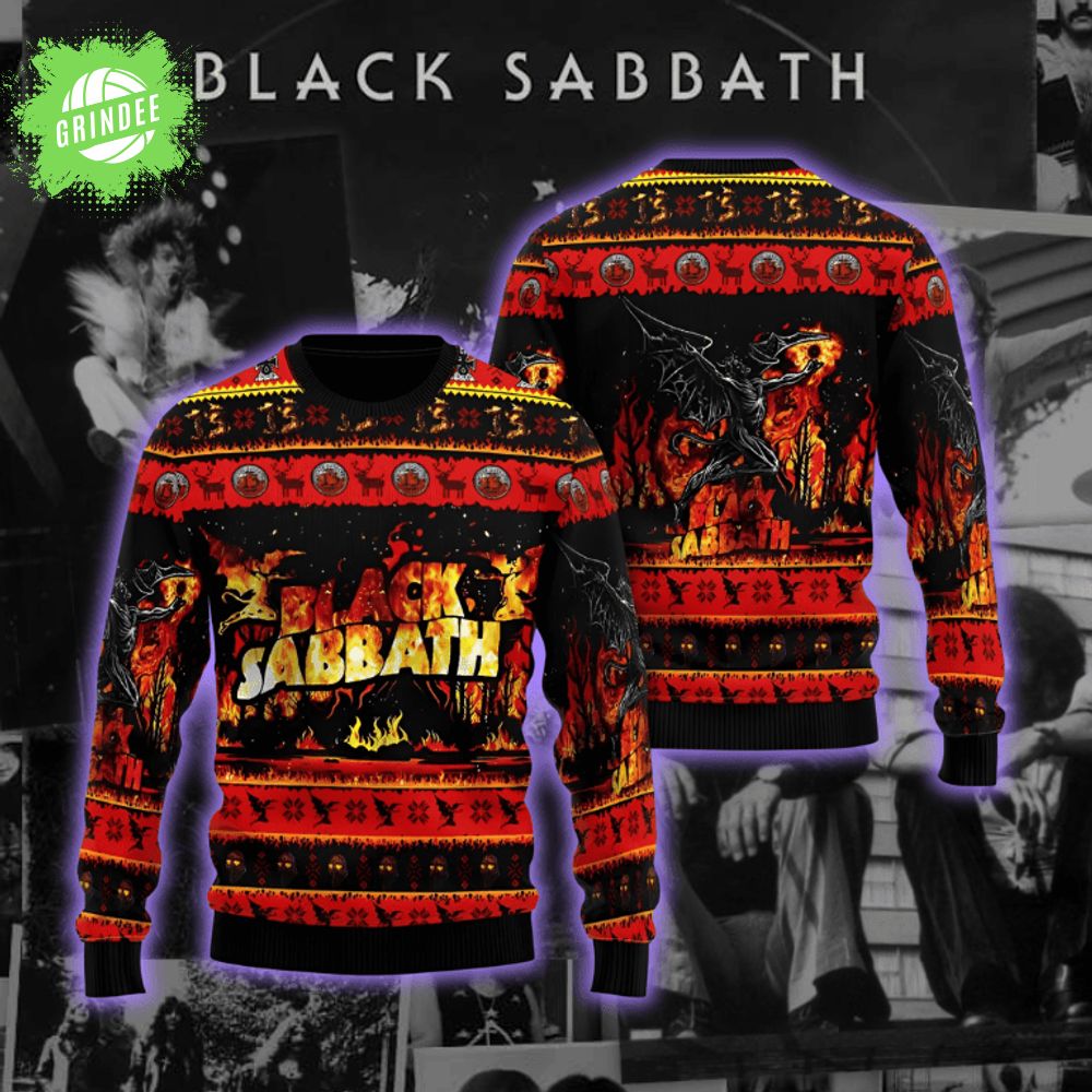Black Sabbath Ugly Christmas Sweater Black Sabbath Ugly Christmas Sweater