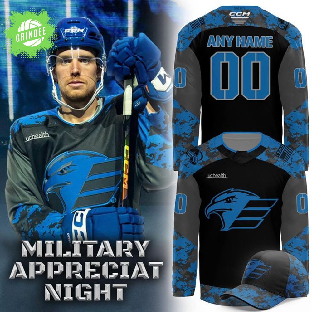 Colorado Eagles Military Appreciation Night Hockey Jersey 2025 Colorado Eagles Military Appreciation Night Hockey Jersey 2025