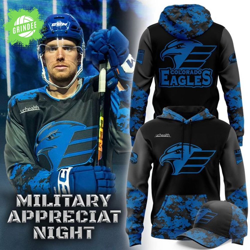 Colorado Eagles Military Appreciation Night Hoodie 2025 Colorado Eagles Military Appreciation Night Hoodie 2025