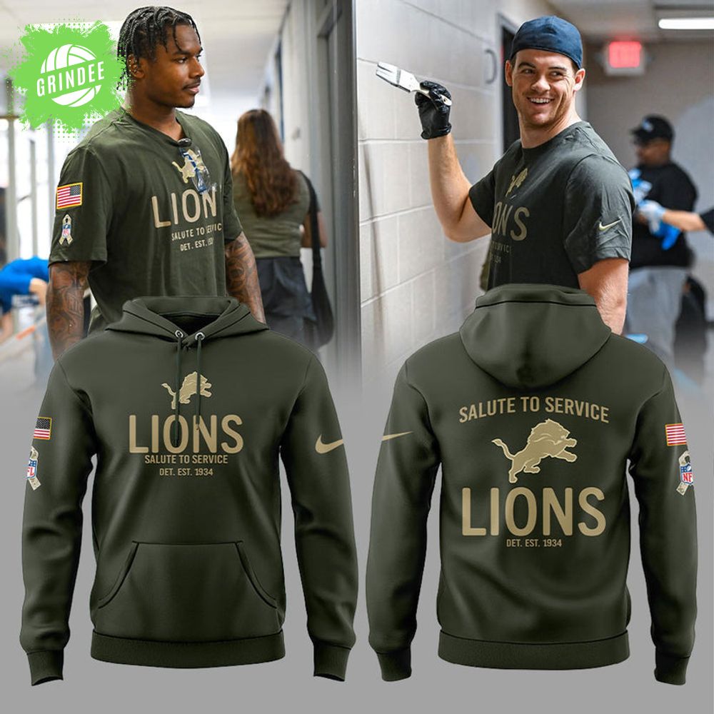 D.Lions Salute to Service 2025 Hoodie D.Lions Salute to Service 2025 Hoodie