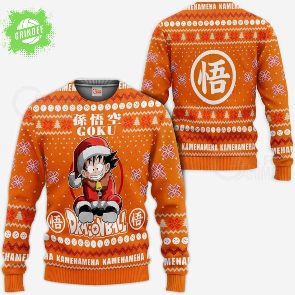 Goku Kid Anime Christmas Sweater Goku Kid Anime Christmas Sweater