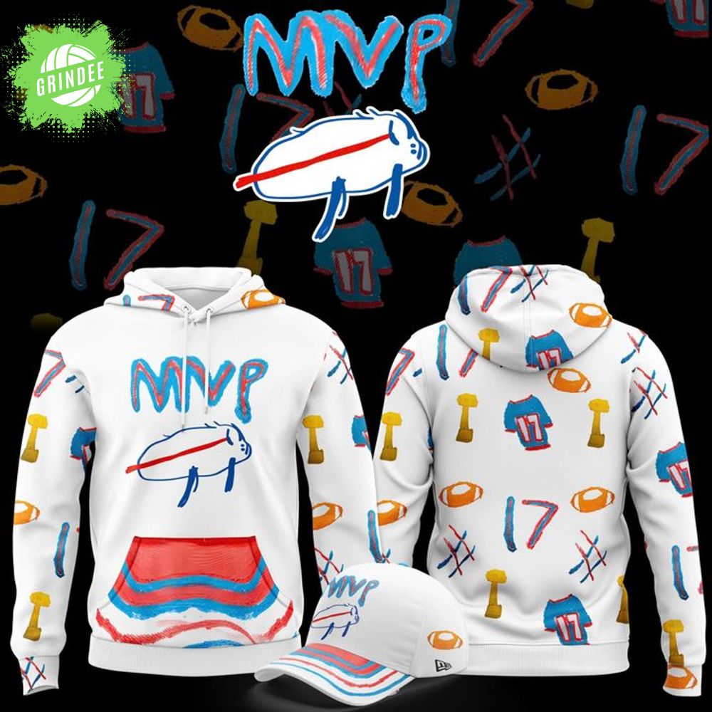 Buffalo Bills '' Josh Allen 2025 Billustration Charlie'' Special Hoodie Buffalo Bills '' Josh Allen 2025 Billustration Charlie'' Special Hoodie