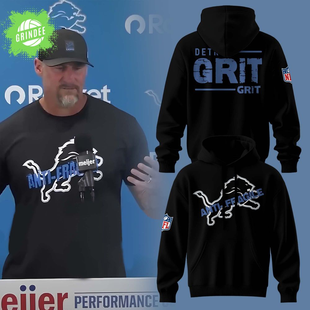 FDan Campbell Detroit Lions Anti- Fragile Black Hoodie FDan Campbell Detroit Lions Anti- Fragile Black Hoodie