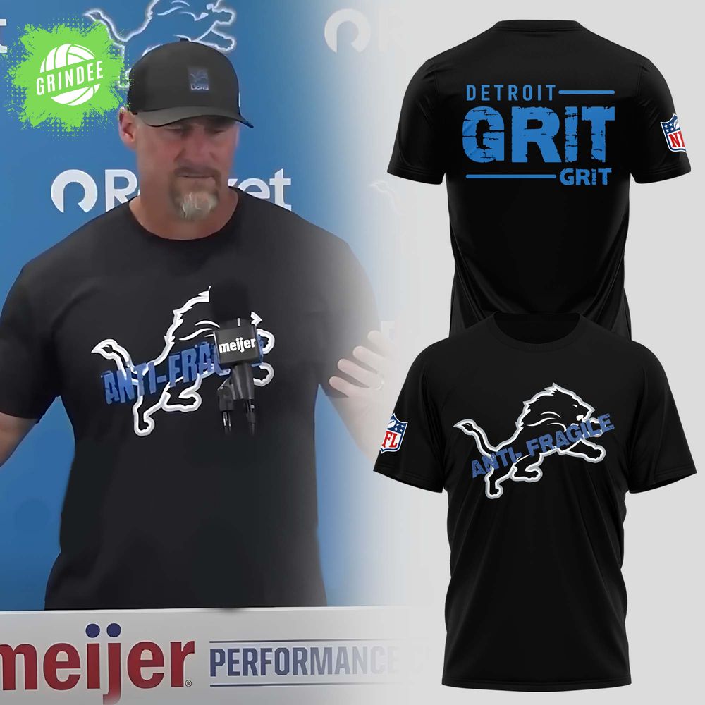 FDan Campbell Detroit Lions Anti- Fragile Black Tshirt FDan Campbell Detroit Lions Anti- Fragile Black Tshirt