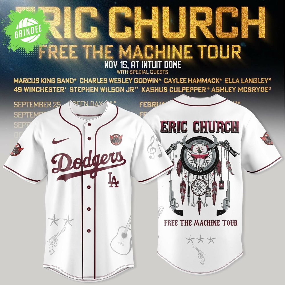 LA Dodgers x Eric Church – Free the Machine Tour Merch LA Dodgers x Eric Church – Free the Machine Tour Merch