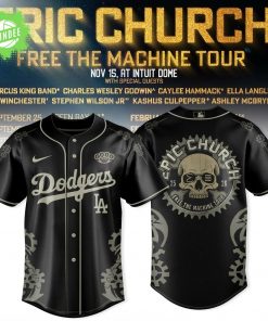 LA Dodgers x Eric Church – Free the Machine Tour Merch Jersey