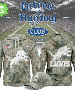 Limited Edition Detroit Lions Hunting New 2025-26 Hoodie