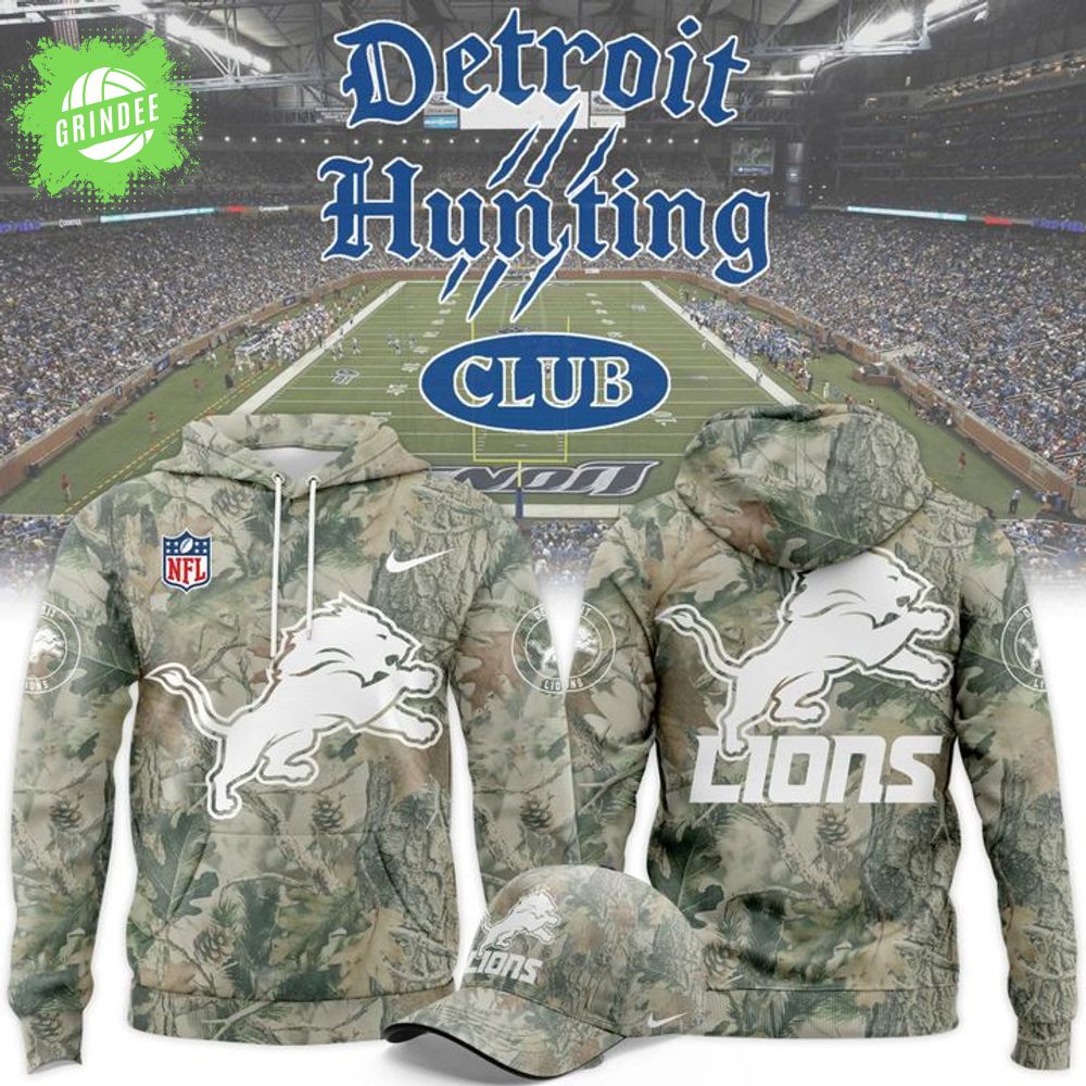 Limited Edition Detroit Lions Hunting New 2025-26 Hoodie Limited Edition Detroit Lions Hunting New 2025-26 Hoodie