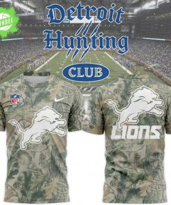 Limited Edition Detroit Lions Hunting New 2025-26 T-Shirt