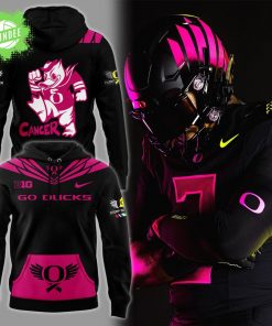 Limited Edition Oregon Ducks Breast Cancer Hoodie