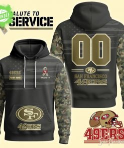 San Francisco 49ers x Salute to Service 2025 Hoodie – Honor the Heroes in Style-3D Unisex Hoodie