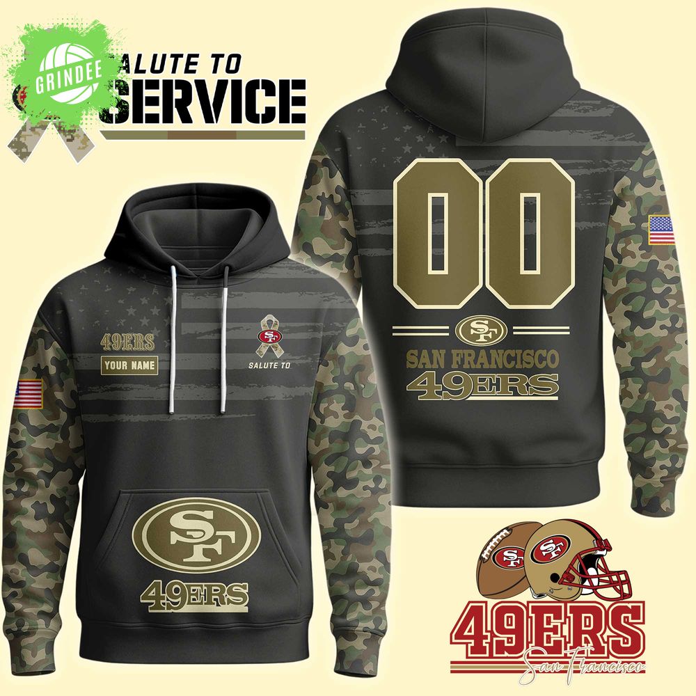 San Francisco 49ers x Salute to Service 2025 Hoodie – Honor the Heroes in Style-3D Unisex Hoodie San Francisco 49ers x Salute to Service 2025 Hoodie – Honor the Heroes in Style-3D Unisex Hoodie
