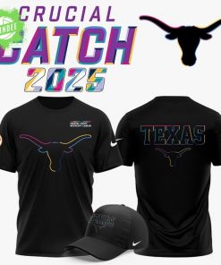 Texas Longhorns Football 2025 Crucial Catch T-shirt
