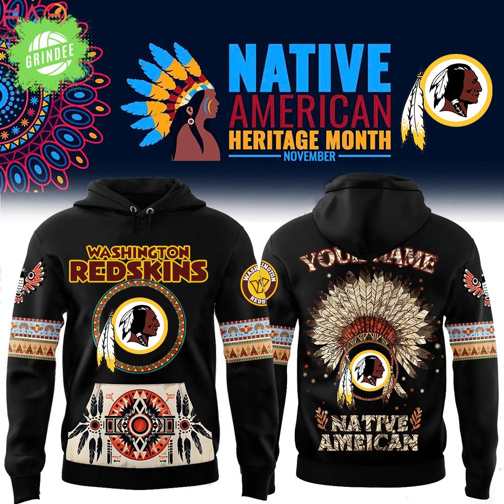 Washington Redskins x Native American Heritage-3D Unisex Hoodie Washington Redskins x Native American Heritage-3D Unisex Hoodie